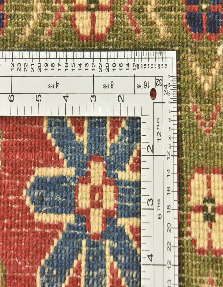 Detail image of  4' 3 x 6'  Hand Knotted Kazak Rug