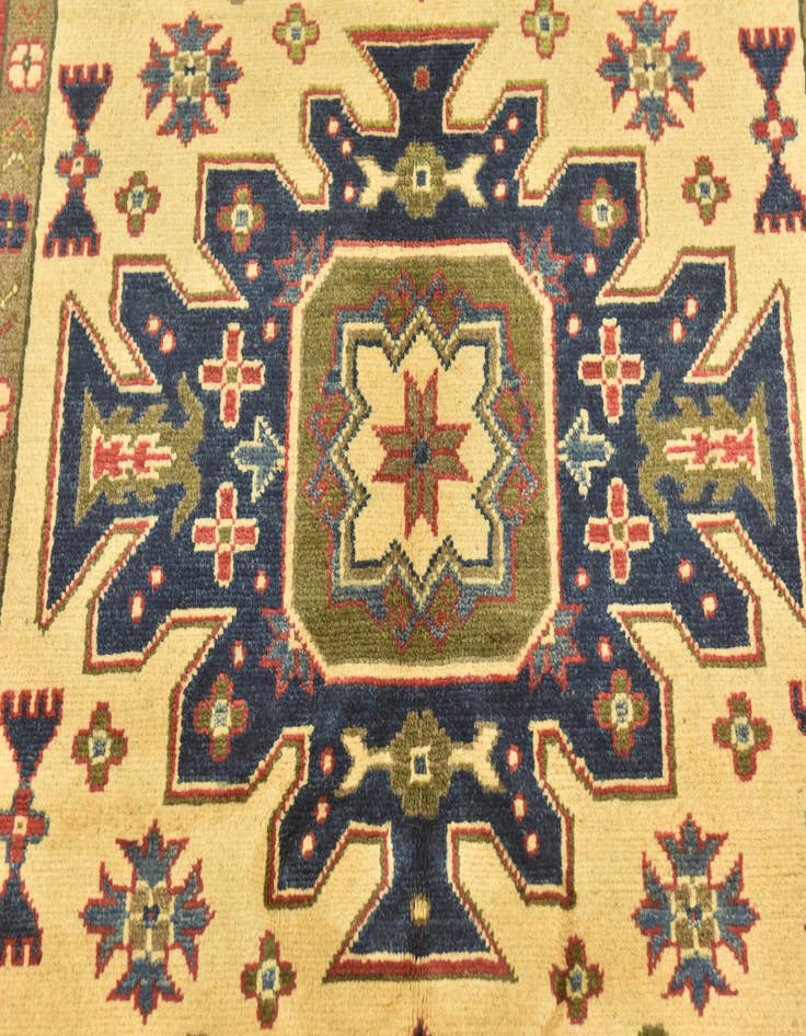 Detail image of  4' 3 x 6'  Hand Knotted Kazak Rug
