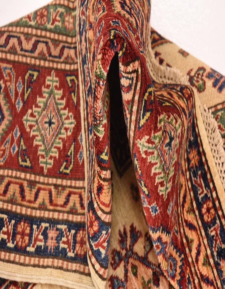 Detail image of  5' 8 x 8' 2  Hand Knotted Kazak Oriental Rug