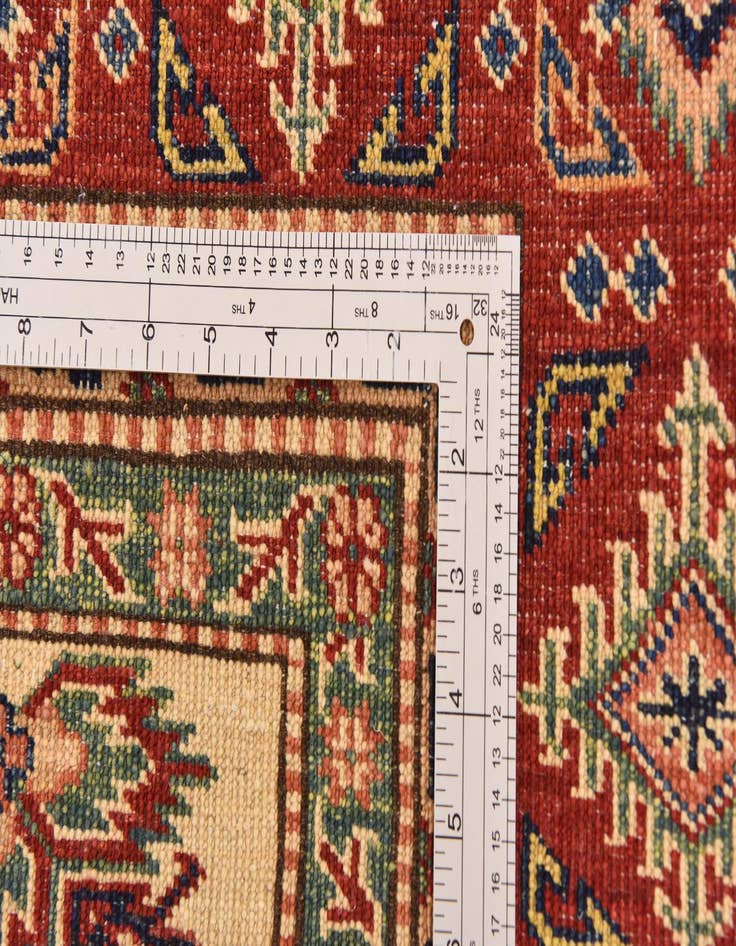 Detail image of  5' 8 x 8' 2  Hand Knotted Kazak Oriental Rug