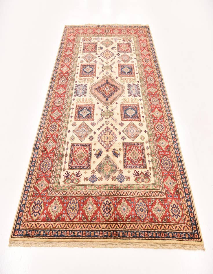 Detail image of  5' 8 x 8' 2  Hand Knotted Kazak Oriental Rug