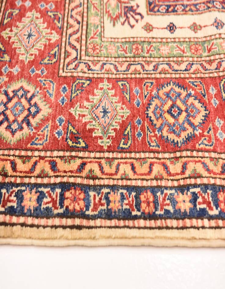 Detail image of  5' 8 x 8' 2  Hand Knotted Kazak Oriental Rug