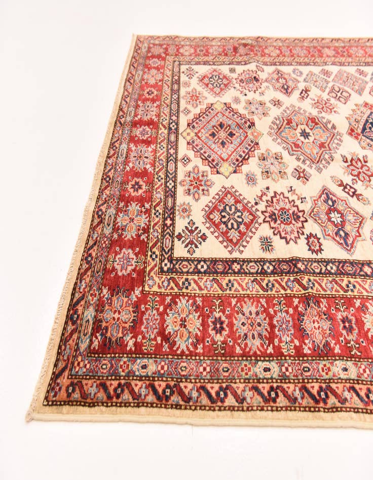 Detail image of  5' 9 x 7' 9  Hand Knotted Kazak Oriental Rug