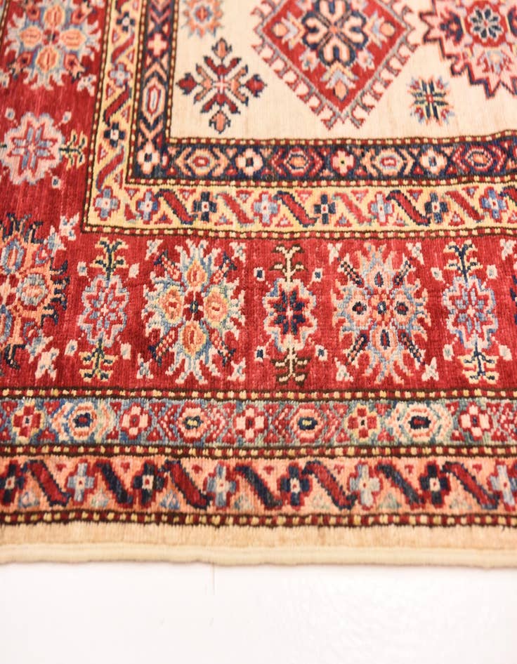 Detail image of  5' 9 x 7' 9  Hand Knotted Kazak Oriental Rug
