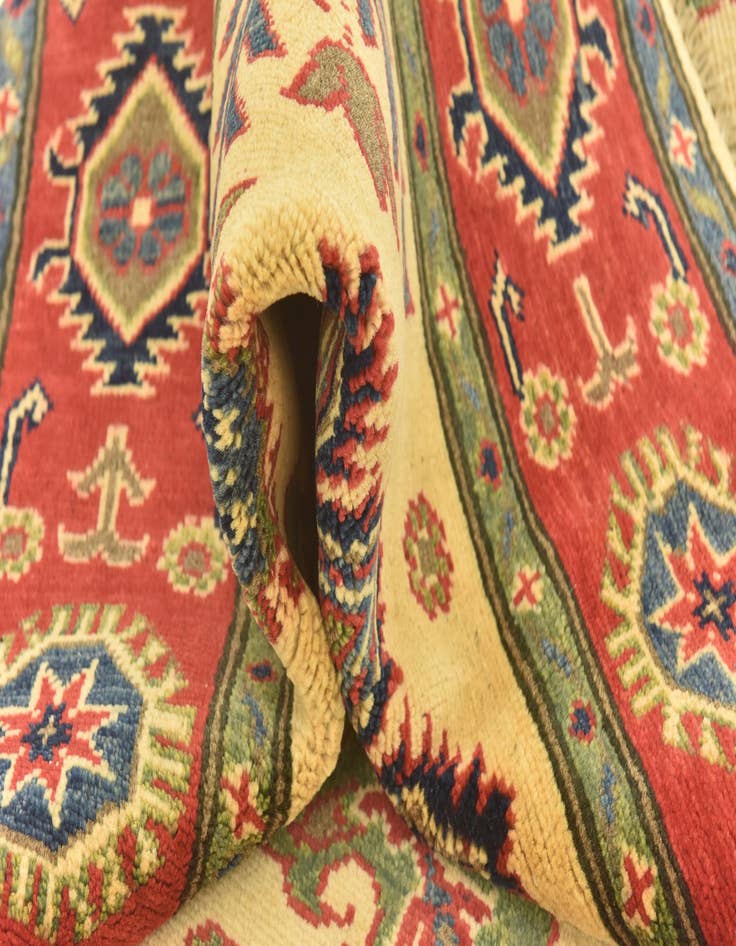 Detail image of  4' 4 x 5' 8  Hand Knotted Kazak Rug