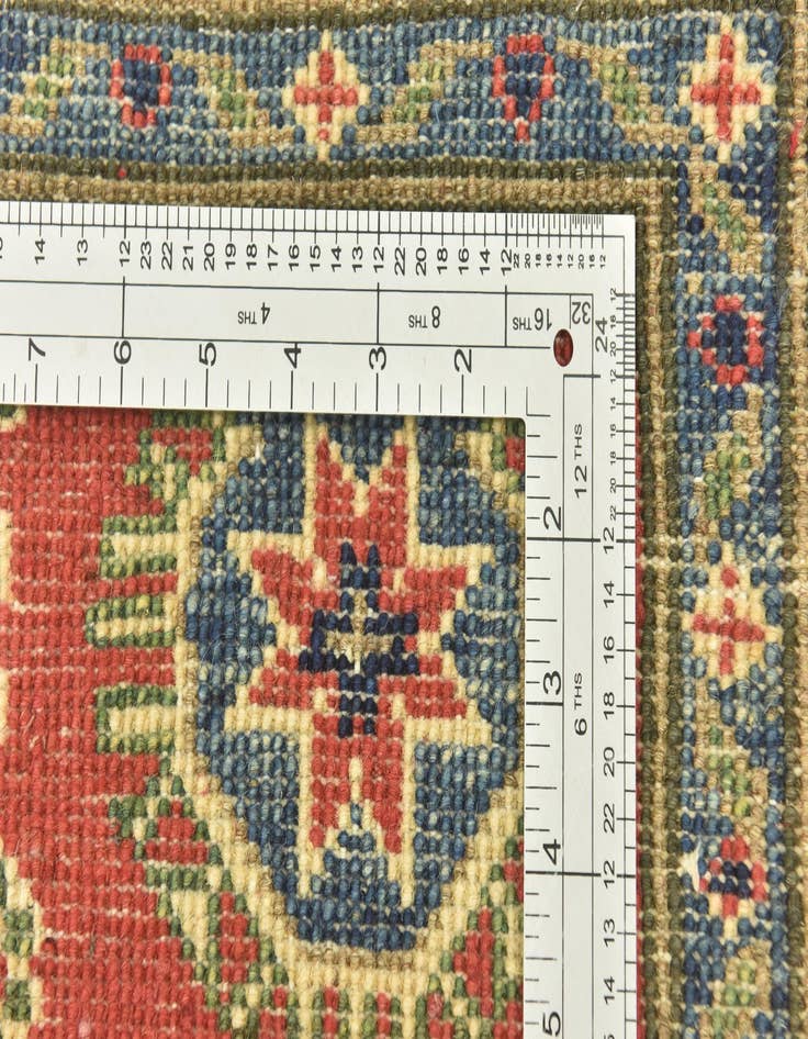 Detail image of  4' 4 x 5' 8  Hand Knotted Kazak Rug