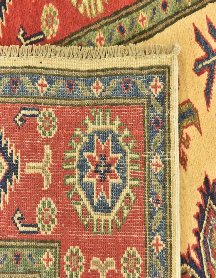 Detail image of  4' 4 x 5' 8  Hand Knotted Kazak Rug