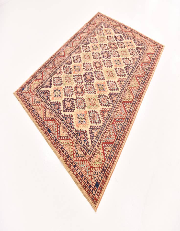 Detail image of  5' 8 x 7' 11  Hand Knotted Kazak Oriental Rug