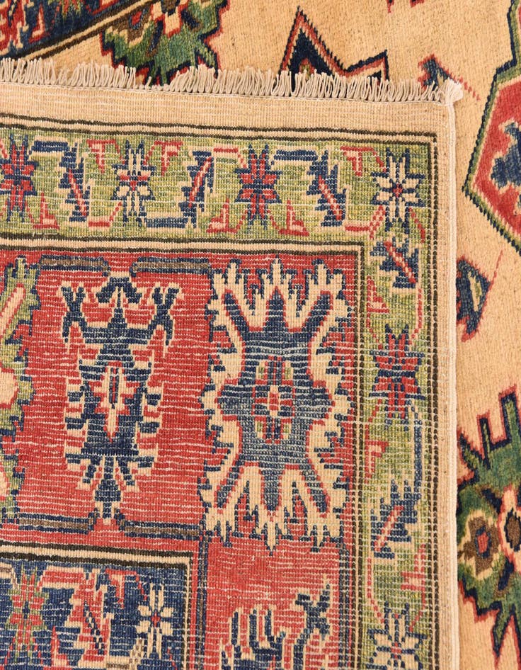 Detail image of  6' 7 x 9' 6  Hand Knotted Kazak Rug