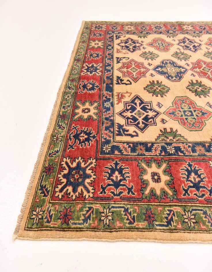 Detail image of  6' 7 x 9' 6  Hand Knotted Kazak Rug