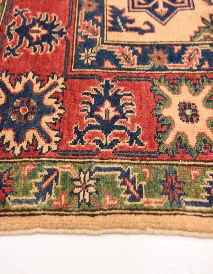 Detail image of  6' 7 x 9' 6  Hand Knotted Kazak Rug