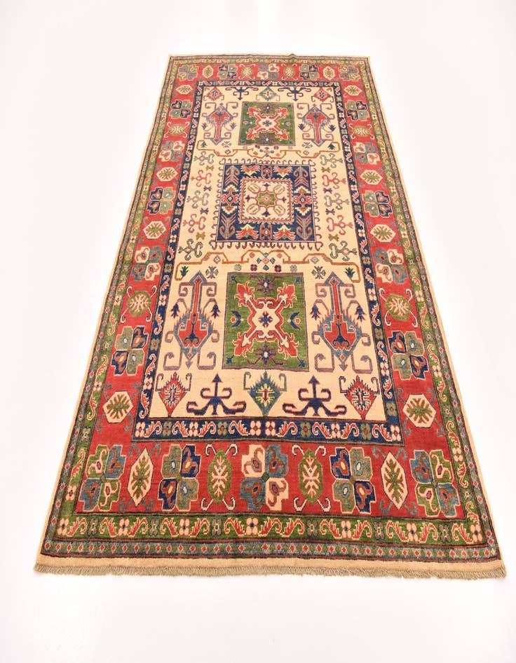 Detail image of  6' x 9'  Hand Knotted Kazak Rug