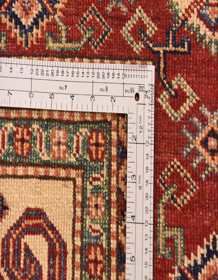 Detail image of  5' 7 x 8' 10  Hand Knotted Kazak Oriental Rug