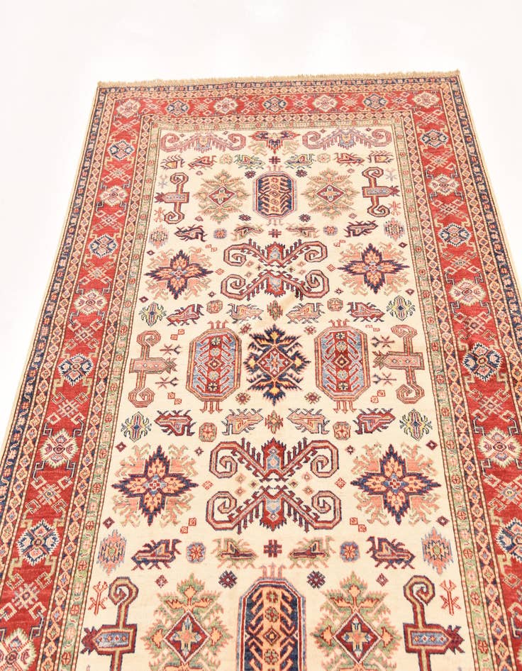 Detail image of  5' 7 x 8' 10  Hand Knotted Kazak Oriental Rug