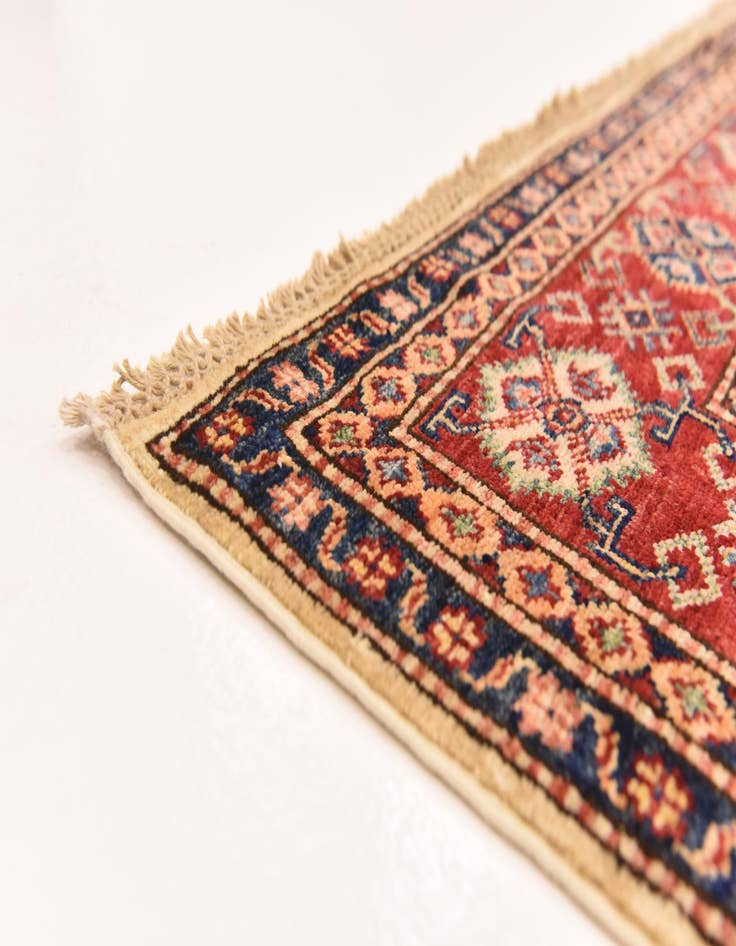 Detail image of  5' 7 x 8' 10  Hand Knotted Kazak Oriental Rug