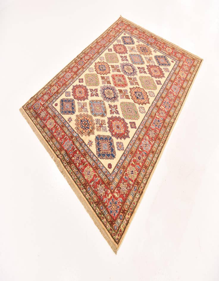 Detail image of  6' x 7' 11  Hand Knotted Kazak Oriental Rug