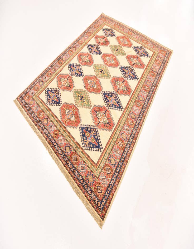 Detail image of  5' 8 x 7' 7  Hand Knotted Kazak Oriental Rug