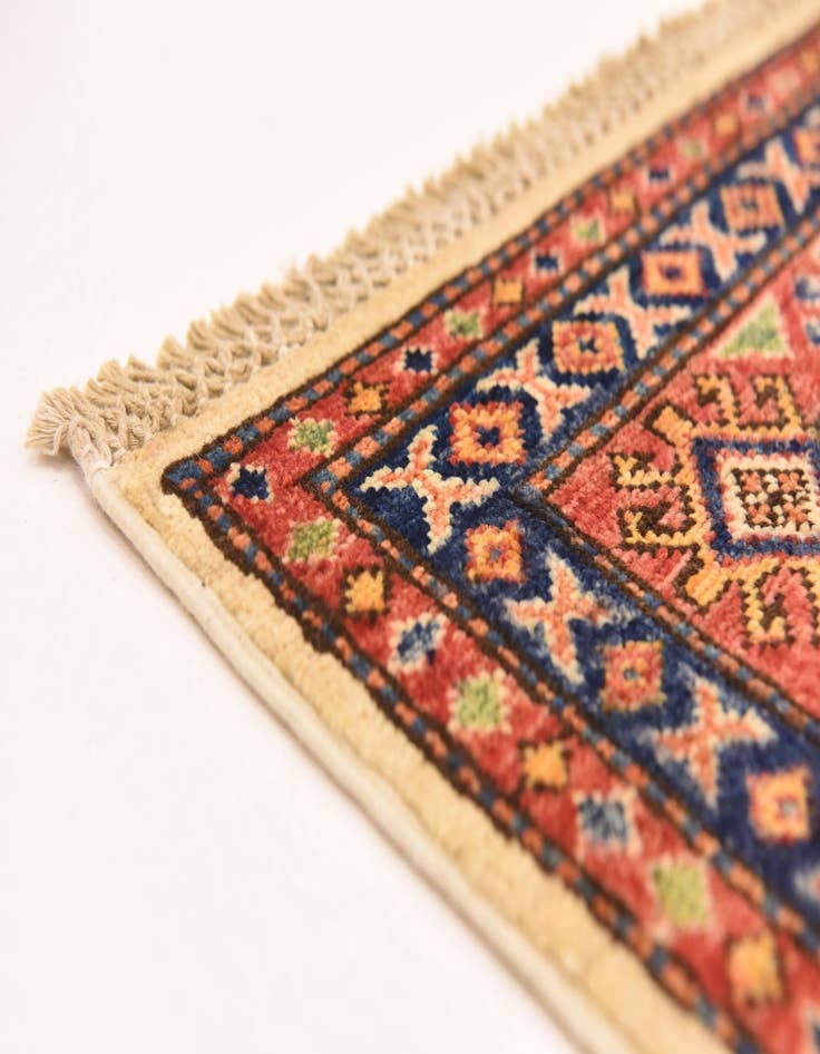 Detail image of  5' 8 x 7' 7  Hand Knotted Kazak Oriental Rug