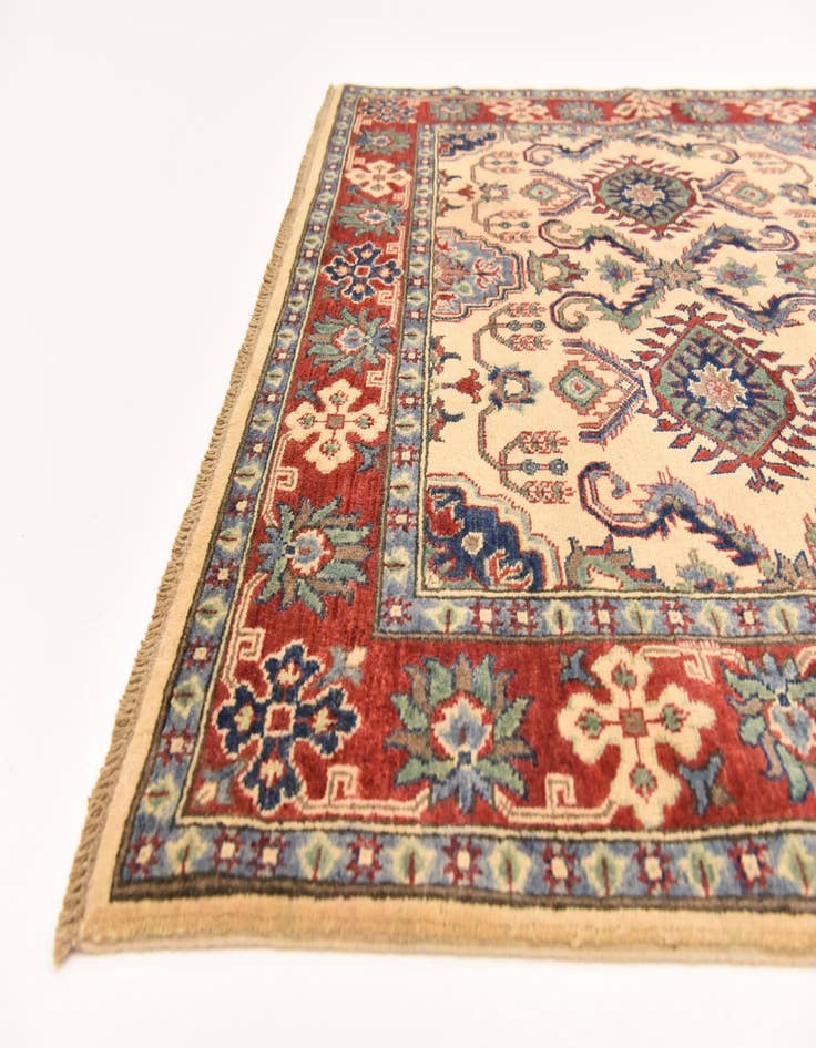 Detail image of 5' 2 x 6' 9 Hand Knotted Kazak Rug