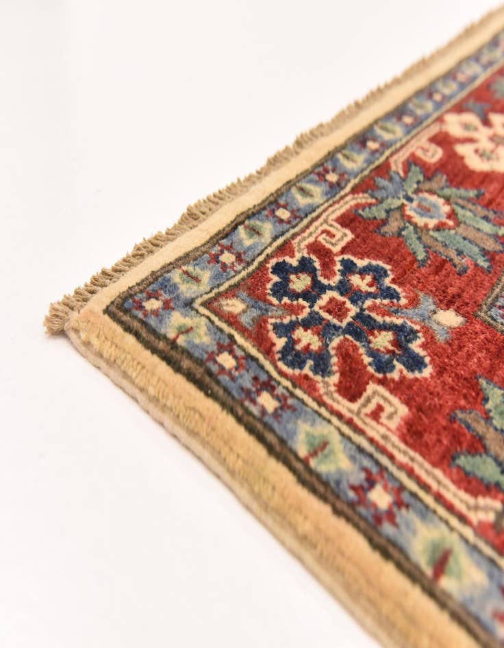 Detail image of 5' 2 x 6' 9 Hand Knotted Kazak Rug