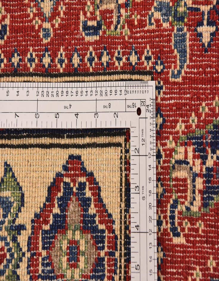 Detail image of  4' x 5' 10  Hand Knotted Kazak Rug