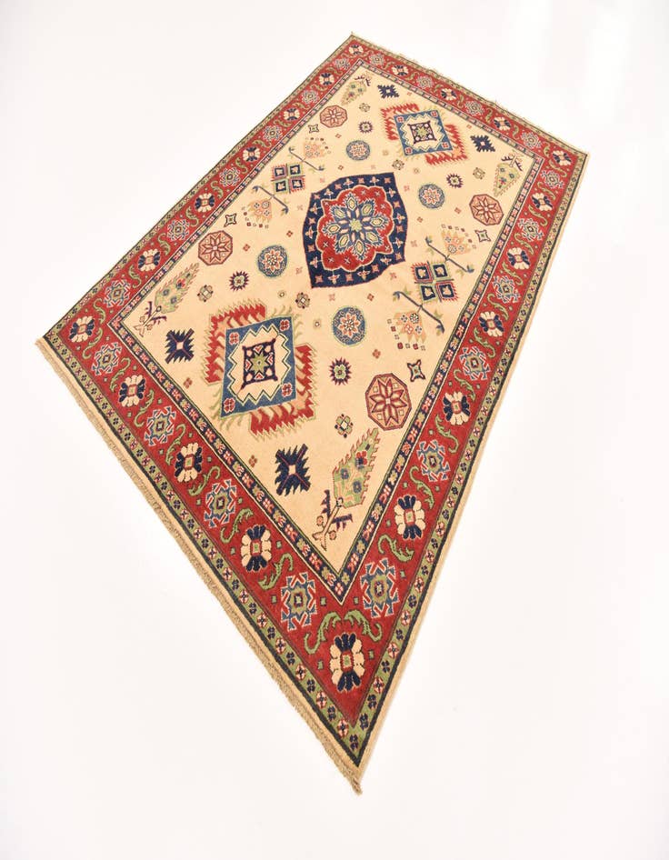 Detail image of  5' 6 x 7' 9  Hand Knotted Kazak Rug