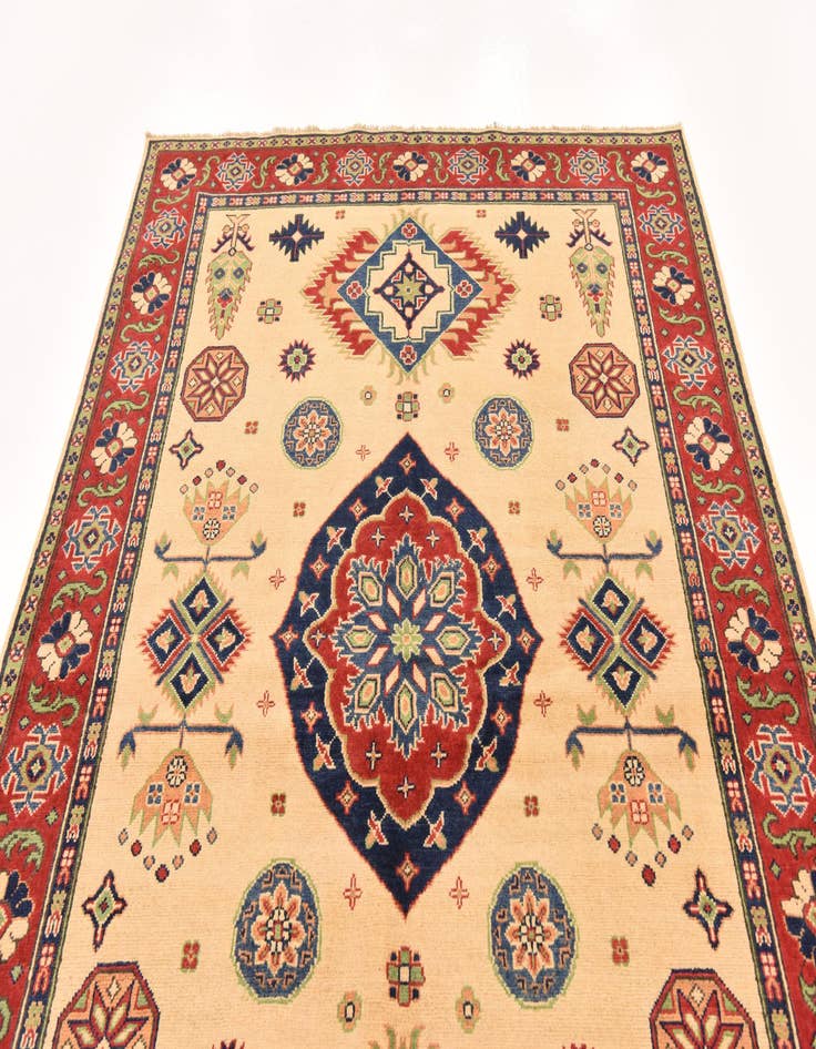 Detail image of  5' 6 x 7' 9  Hand Knotted Kazak Rug