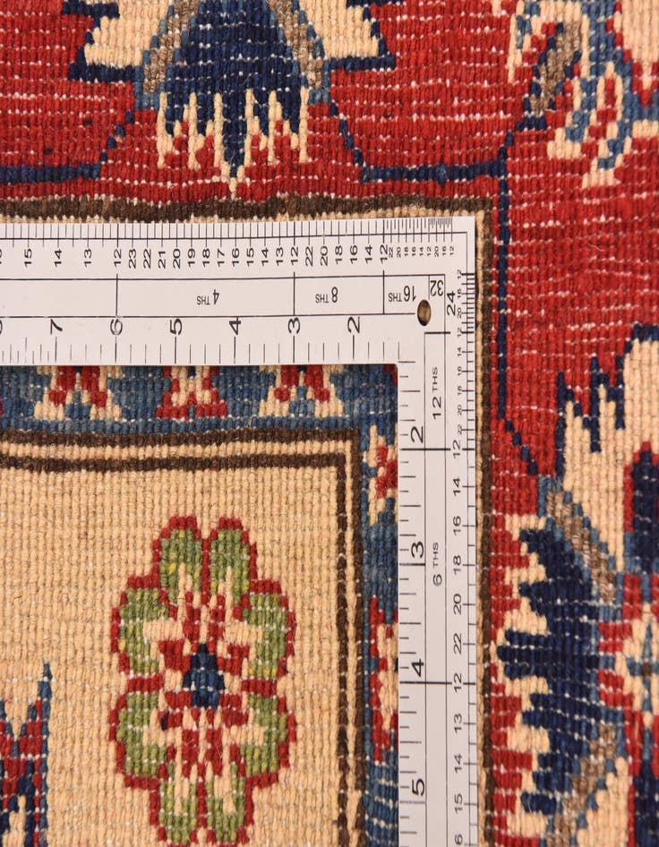 Detail image of  5' 7 x 7' 10  Hand Knotted Kazak Rug