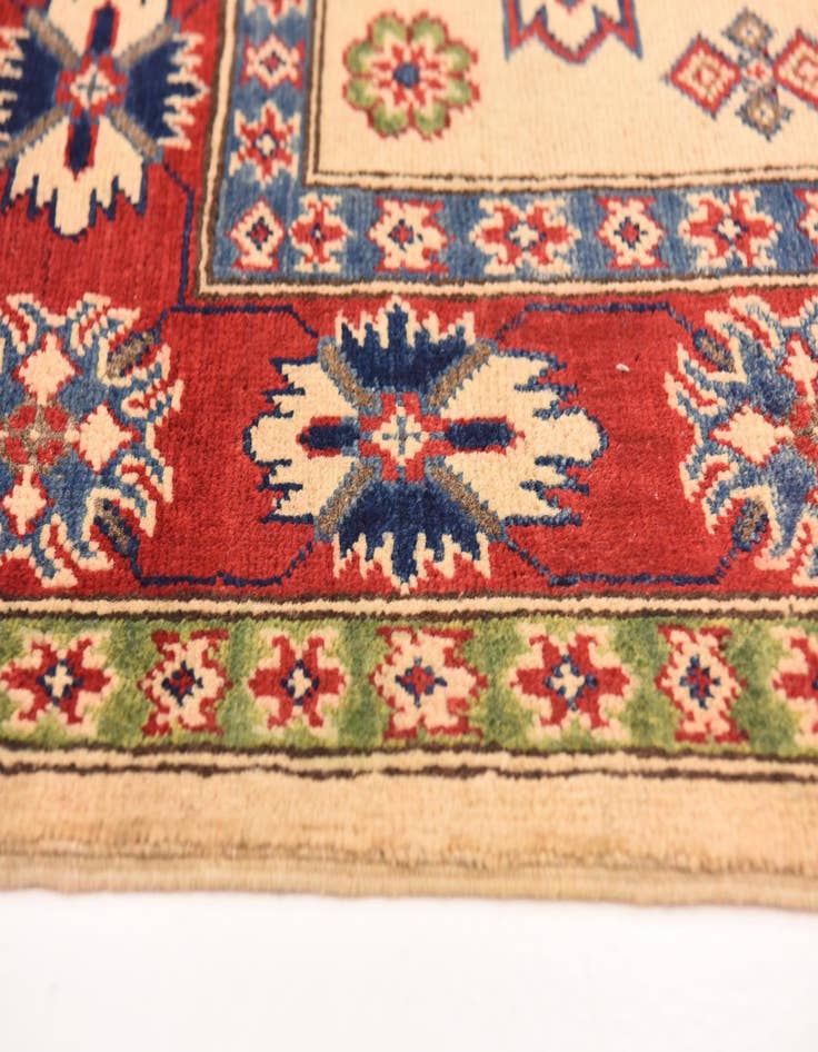 Detail image of  5' 7 x 7' 10  Hand Knotted Kazak Rug