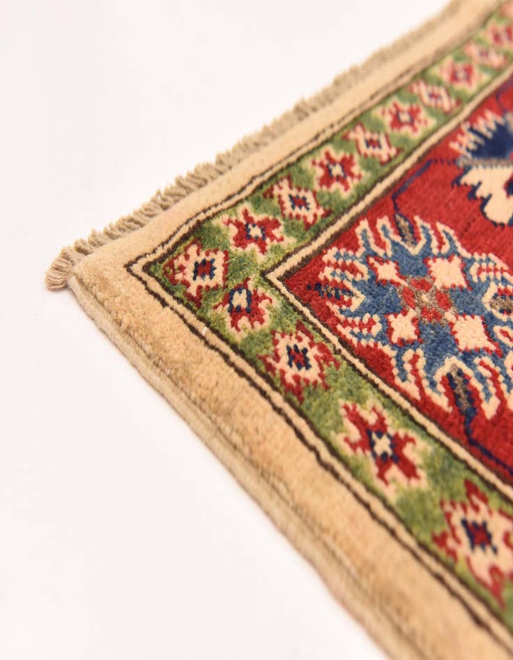 Detail image of  5' 7 x 7' 10  Hand Knotted Kazak Rug