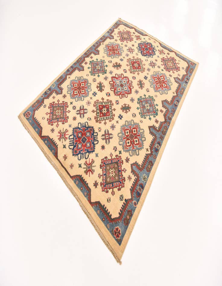 Detail image of  5' 9 x 7' 8  Hand Knotted Kazak Rug