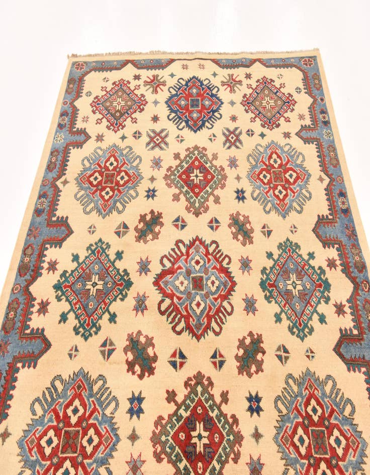 Detail image of  5' 9 x 7' 8  Hand Knotted Kazak Rug