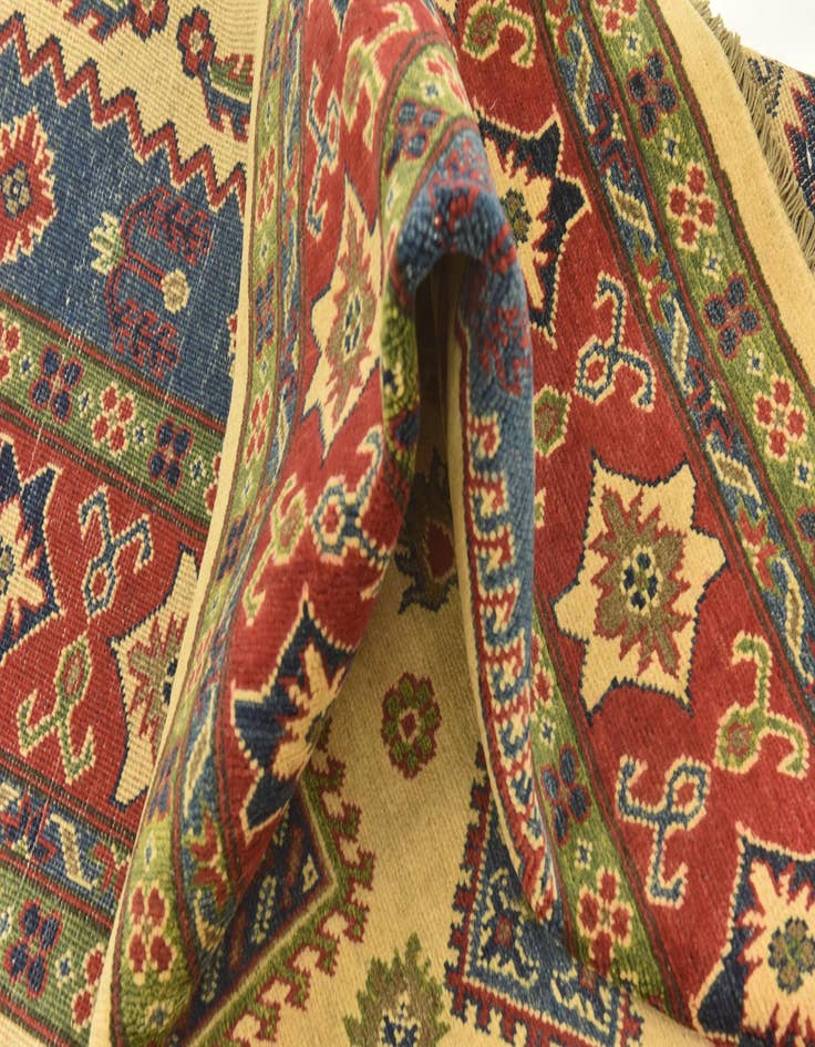 Detail image of  6' 8 x 10'  Hand Knotted Kazak Rug