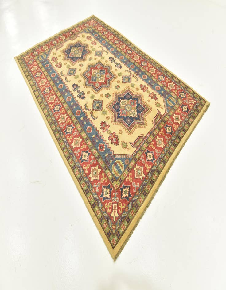 Detail image of  6' 8 x 10'  Hand Knotted Kazak Rug