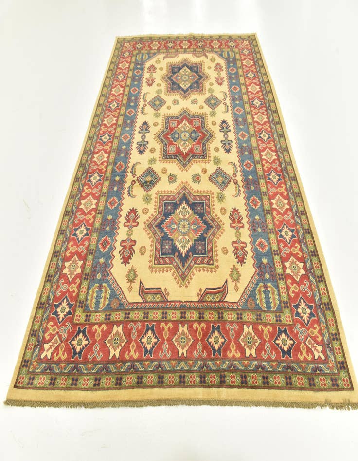 Detail image of  6' 8 x 10'  Hand Knotted Kazak Rug