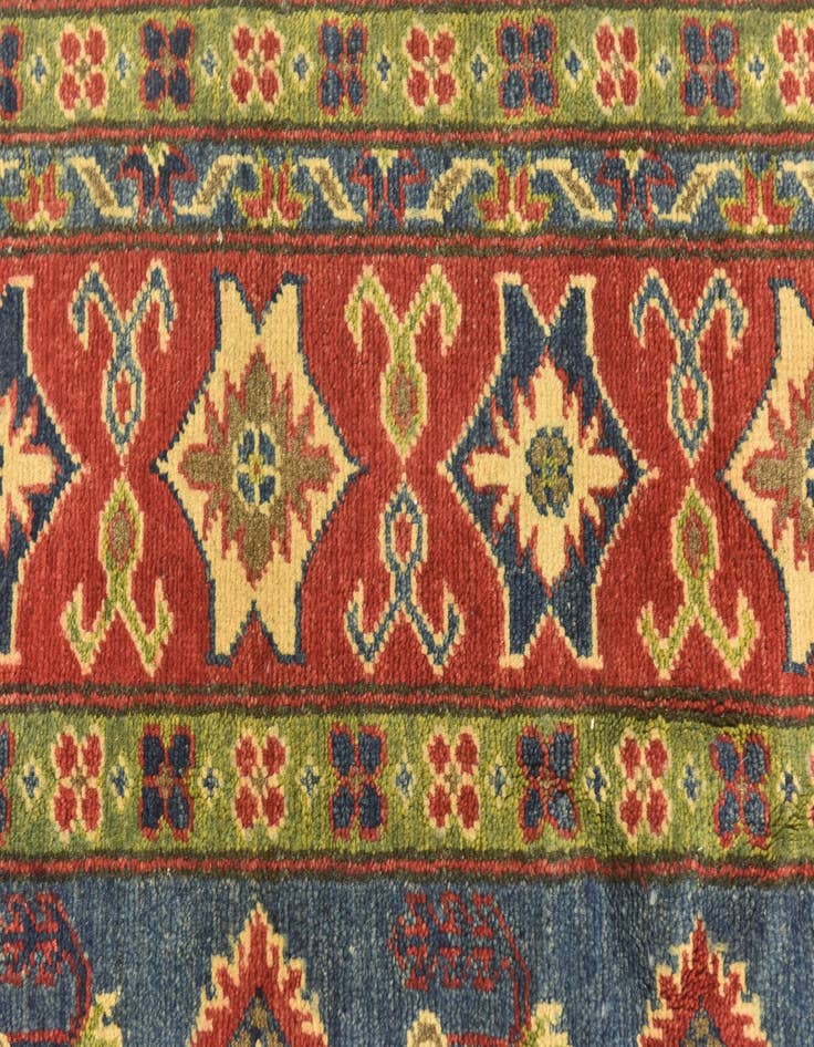 Detail image of  6' 8 x 10'  Hand Knotted Kazak Rug