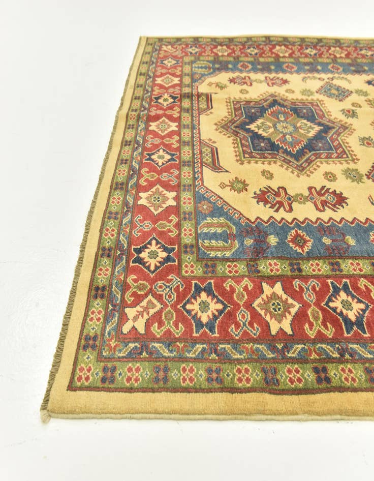 Detail image of  6' 8 x 10'  Hand Knotted Kazak Rug