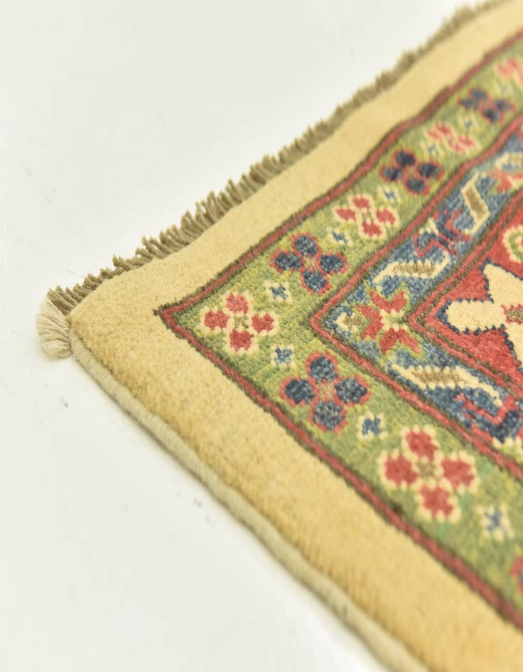 Detail image of  6' 8 x 10'  Hand Knotted Kazak Rug