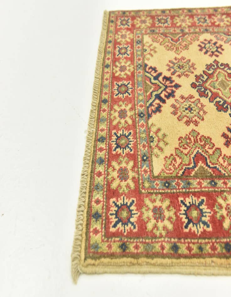 Detail image of  2' 9 x 4'  Hand Knotted Kazak Rug