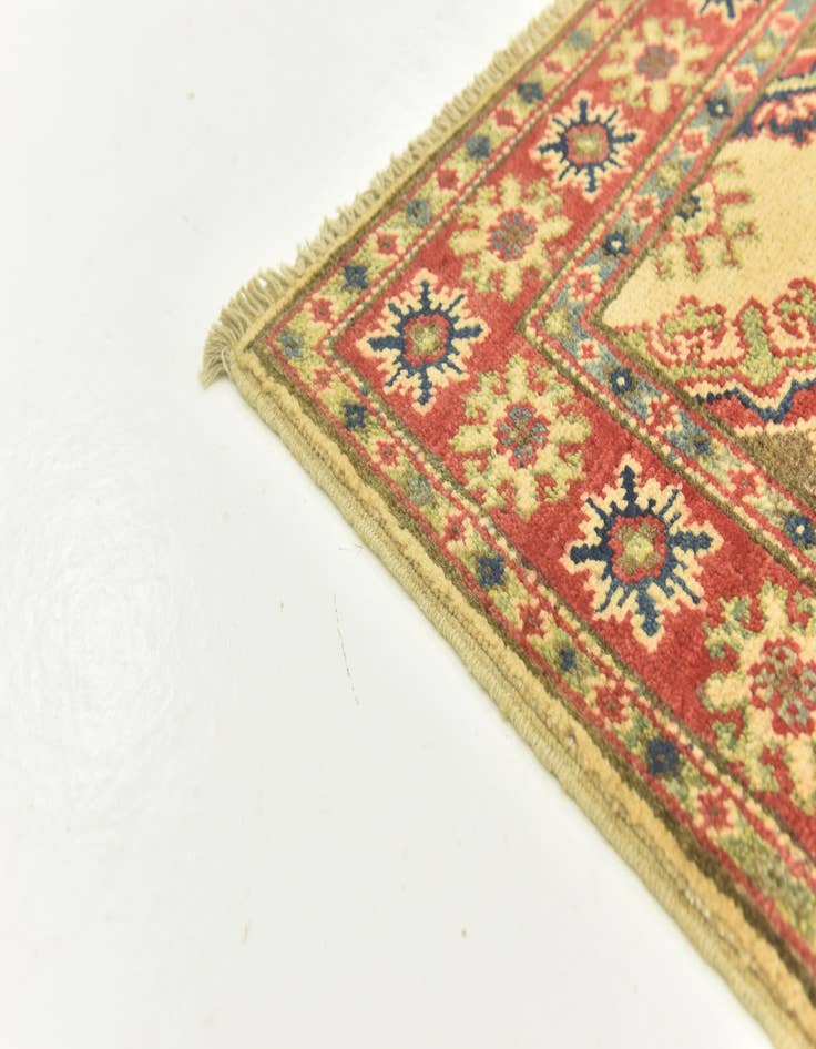 Detail image of  2' 9 x 4'  Hand Knotted Kazak Rug