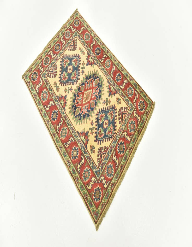 Detail image of  2' 9 x 3' 10  Hand Knotted Kazak Rug