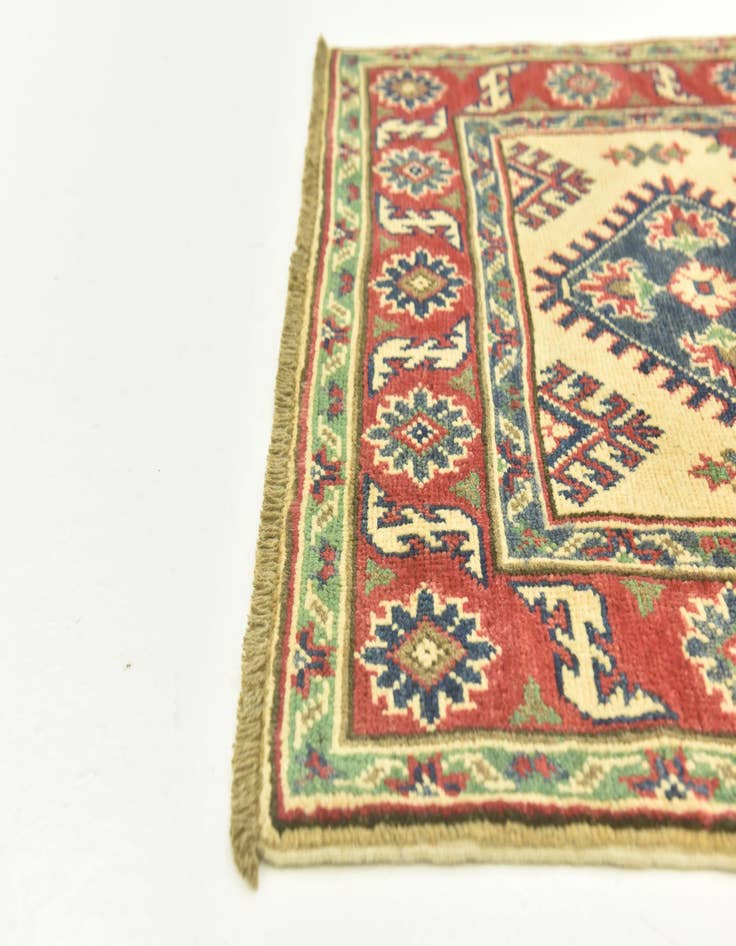 Detail image of  2' 9 x 3' 10  Hand Knotted Kazak Rug