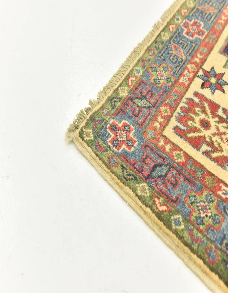 Detail image of  2' 8 x 4' 1  Hand Knotted Kazak Rug