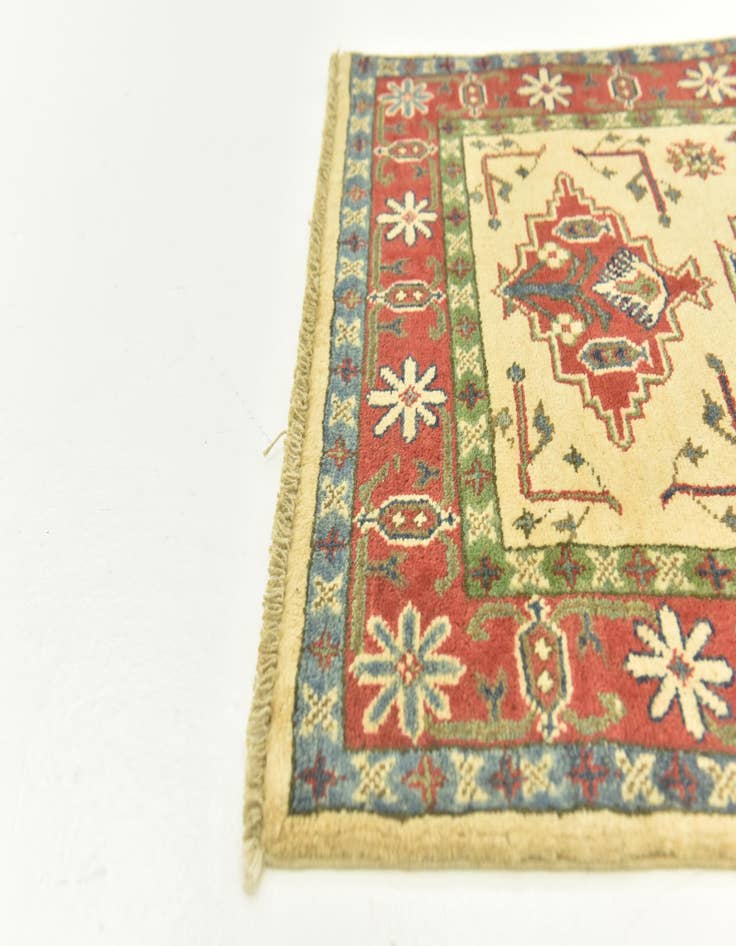 Detail image of  2' 8 x 3' 10  Hand Knotted Kazak Rug
