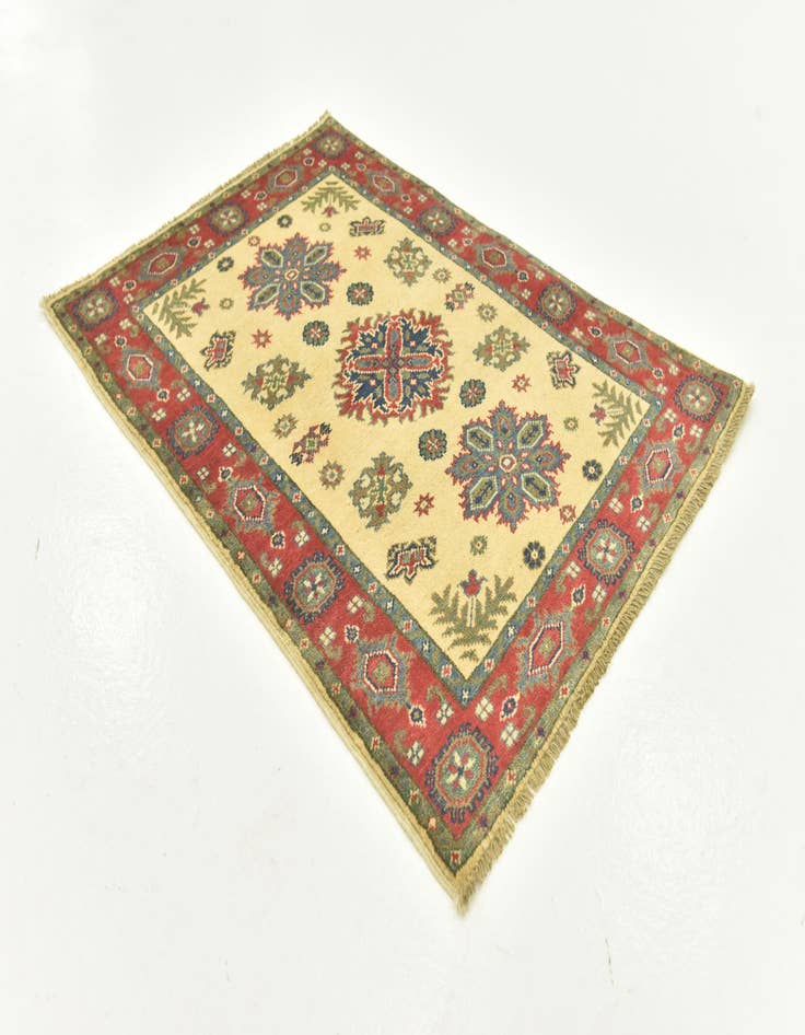 Detail image of  2' 10 x 3' 11  Hand Knotted Kazak Rug