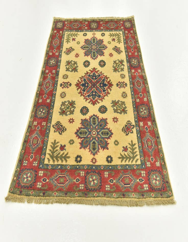 Detail image of  2' 10 x 3' 11  Hand Knotted Kazak Rug