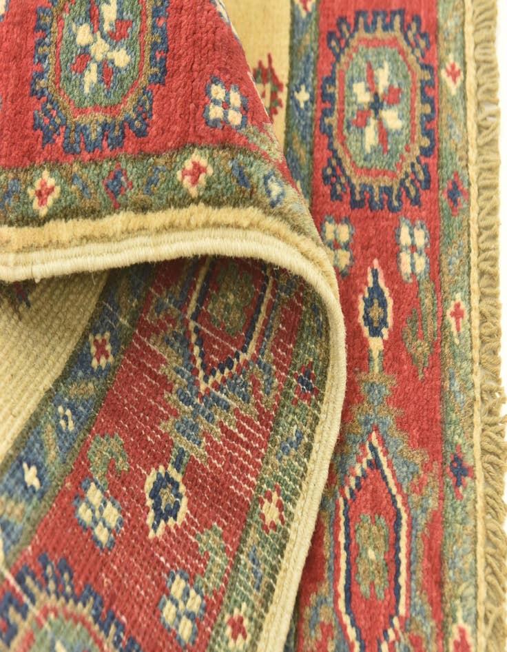 Detail image of  2' 10 x 3' 11  Hand Knotted Kazak Rug