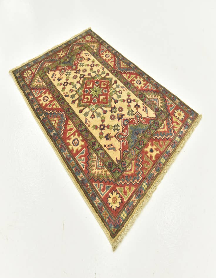 Detail image of  2' 9 x 3' 11  Hand Knotted Kazak Rug