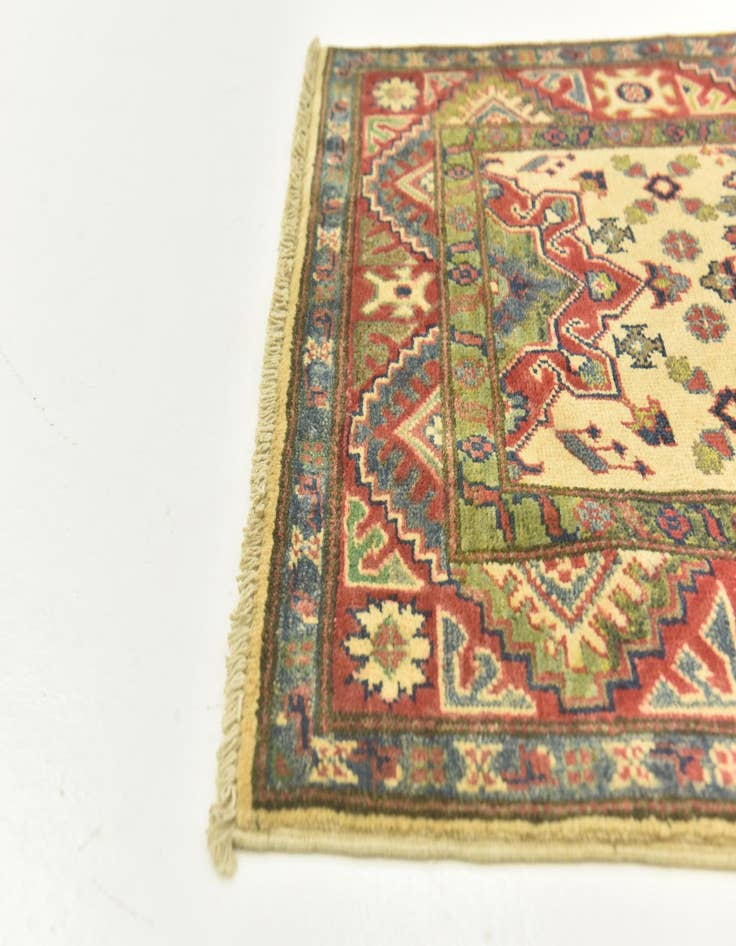 Detail image of  2' 9 x 3' 11  Hand Knotted Kazak Rug