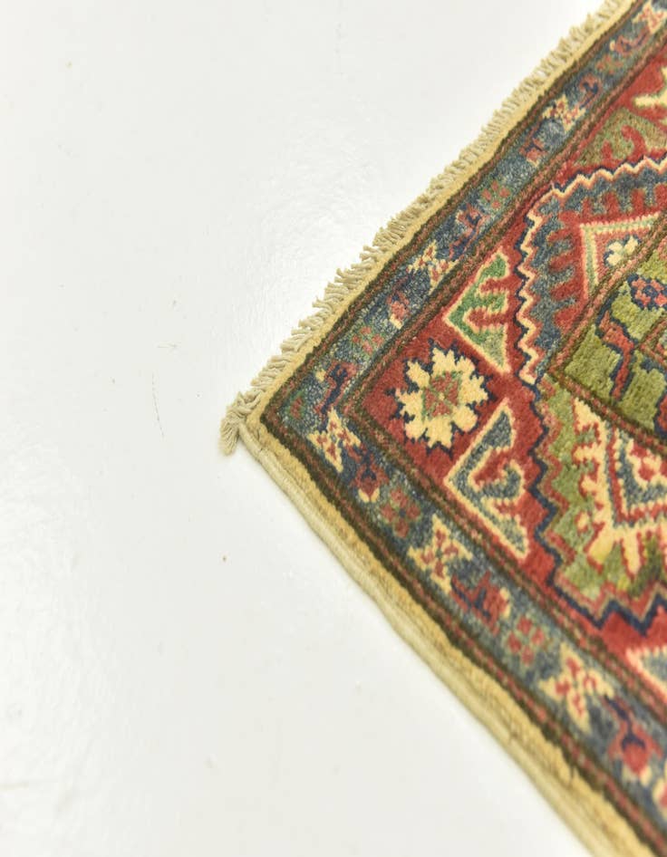 Detail image of  2' 9 x 3' 11  Hand Knotted Kazak Rug
